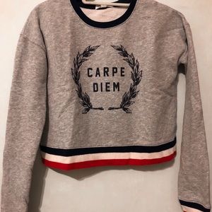Carpe Diem Crop Sweater